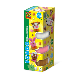 SES Creative - Modellervoks - FunDo bondeg&#229;rdsdyr 3x90gr 1x40gr