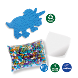 SES Creative - Strygeperler - Triceratops - Green Beedz