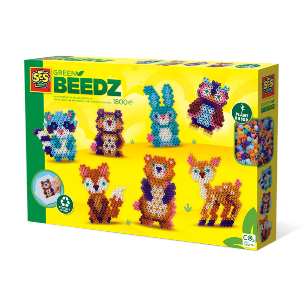 Green Beedz - Iron on Beads - Forest Animals