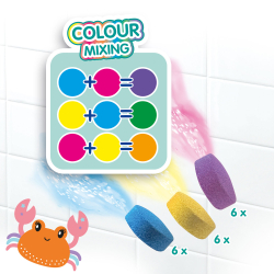 SES Creative - Badeleg - Krabbe med badfarver