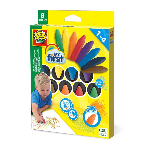 SES Creative - Mine f&#248;rste - Farveblyanter 8 stk