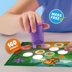 SES Creative - Stempel med klistermærker - Jungledyr