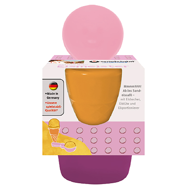 Spielstabil - Sandsæt 3 dele - Sunsetpop isvaffel
