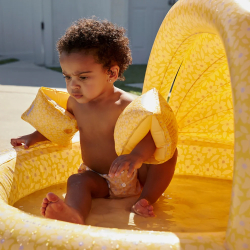 Swim Essentials - Badebassin med skygge 100 cm - Florish Yellow