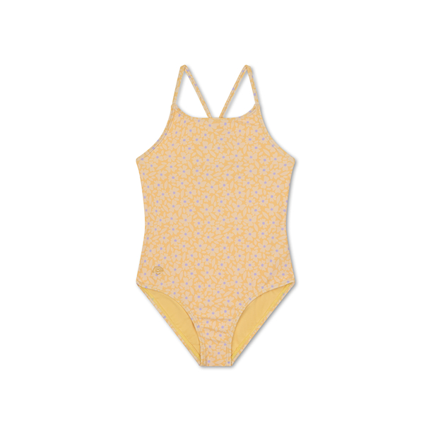 Swim Essentials - Badedragt pige str. 122-128 - Florish Yellow