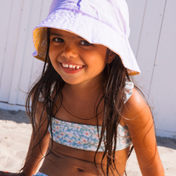 Swim Essentials - Bøllehat 0-1 år vendbar - Florish Yellow