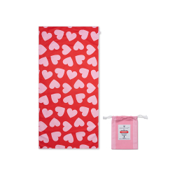 Swim Essentials - Strandhåndklæde 135 cm - Hearts Red