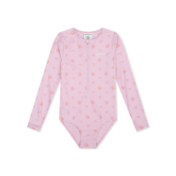 Swim Essentials - Badedragt pige str. 122-128 - Shell Tastic