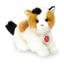 Teddy Hermann - Kat flerfarvet 24 cm