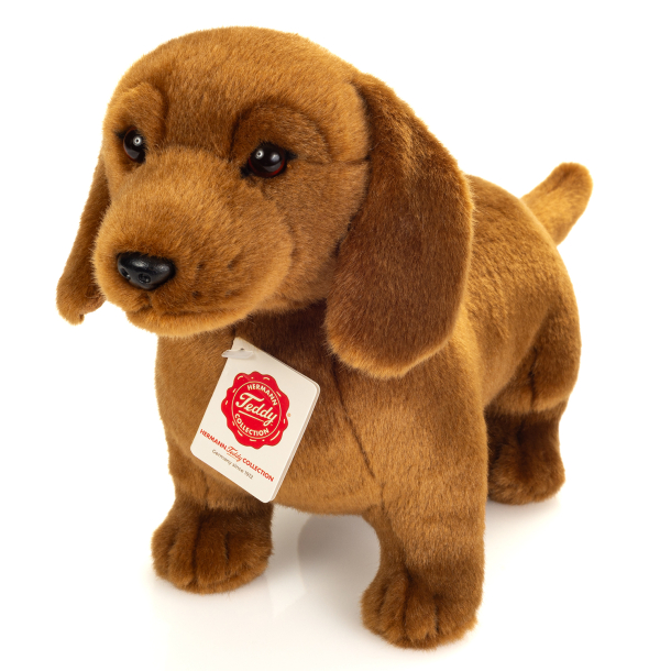 Teddy Hermann - Stående gravhund 32 cm
