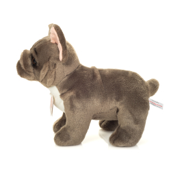 Teddy Hermann - St&#229;ende fransk bulldog gr&#229; 30 cm