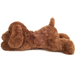 Teddy Hermann - Liggende hund 40 cm - brun
