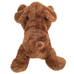 Teddy Hermann - Liggende hund 40 cm - brun