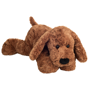 Teddy Hermann - Liggende hund 40 cm - brun