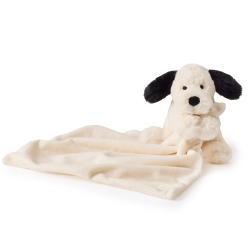 Teddy Hermann - Nusseklud - Hund sort-hvid