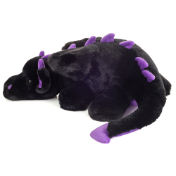 Teddy Hermann - Dragen Logan 32 cm - sort-lilla