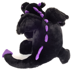 Teddy Hermann - Dragen Logan 32 cm - sort-lilla