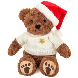 Teddy Hermann - Julebamse med sweater 30 cm