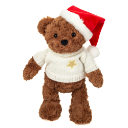 Teddy Hermann - Julebamse med sweater 30 cm
