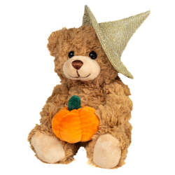 Teddy Hermann - Bamse med græskar 20 cm - Halloween