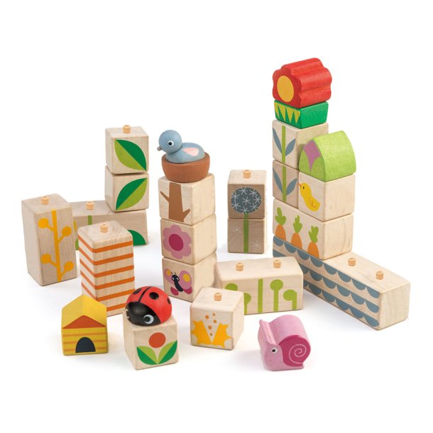 Wooden Blocks - Garden