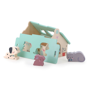 Vilac - Puttekasse - Lille gård med dyrefigurer