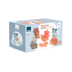 Vilac - Pusleklodser 20 dele - Dyreunger