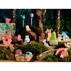 Vilac - Pusleklodser 20 dele - Dyreunger