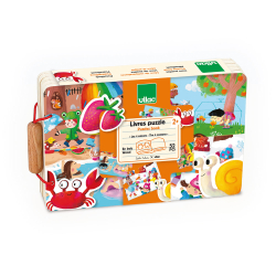 Vilac - Puslespilbog 52 brk - De 4 årstider