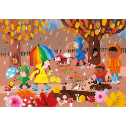 Vilac - Puslespilbog 52 brk - De 4 årstider