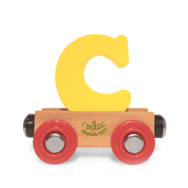 Vilac - Togvogn med bogstav C