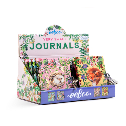 eeBoo - Lille dagbog med lås - Skovens dyr assorterede