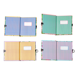 eeBoo - Lille dagbog med lås - Skovens dyr assorterede