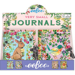 eeBoo - Lille dagbog med lås - Skovens dyr assorterede
