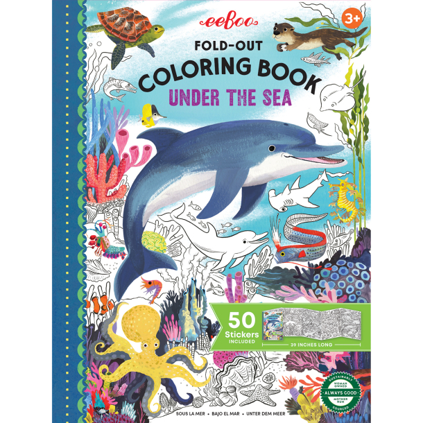eeBoo - Fold-ud malebog - Under the Sea