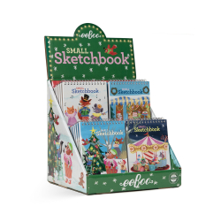 eeBoo - Skitseblok lille - Julebyen - assorterede