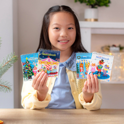 eeBoo - Skitseblok lille - Julebyen - assorterede