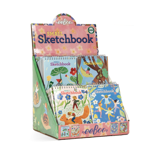 eeBoo - Skitseblok lille - Skovfeer - assorterede