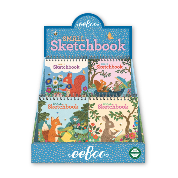 eeBoo - Skitseblok lille - Victoria&#39;s Garden - 24 assorterede