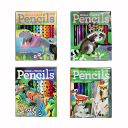 eeBoo - 12 Farveblyanter sm&#229; - Dyr i naturen - 24 assorterede