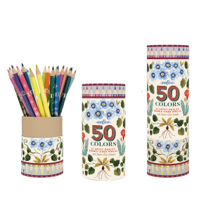 eeBoo - 25 dobbelte farveblyanter - Flora