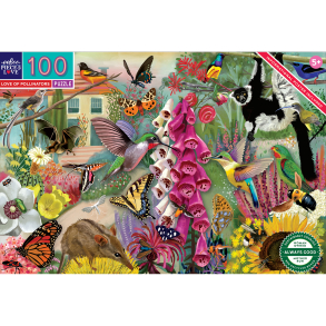 eeBoo - Puslespil 100 brk - De kære bestøvere