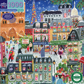 eeBoo - Puslespil 1000 brk - Paris Christmas