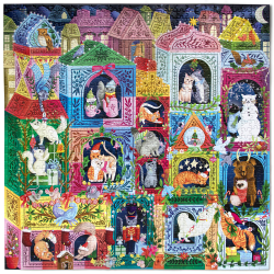 eeBoo - Puslespil 1000 brk - Christmas Cats