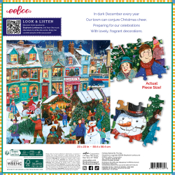 eeBoo - Puslespil 1000 brk - Holiday Marketplace