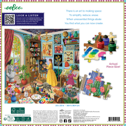 eeBoo - Puslespil 1000 brk - Alchemist's Art Studio