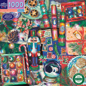 eeBoo - Puslespil 1000 brk - Christmas Decoration