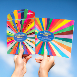 eeBoo - 36 dobbelte akvarel farveblyanter - Rainbow