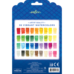 eeBoo - 36 dobbelte akvarel farveblyanter - Yumi’s Mushrooms