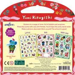 eeBoo - Klistermærker - Katte og venner 200 stk